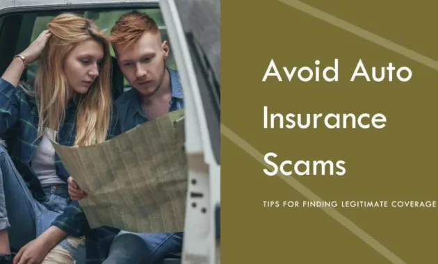 Auto insurance scams