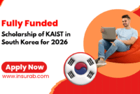 Fully Funded KAIST Undergraduate Scholarship 2026 | Study in South Korea