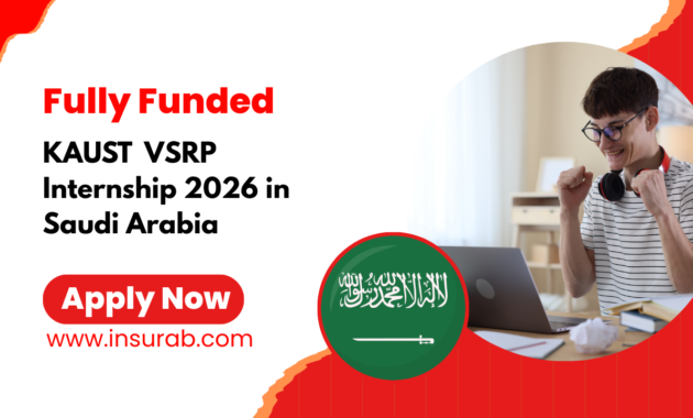KAUST VSRP Internship 2026 in Saudi Arabia | Fully Funded $1000 Stipend