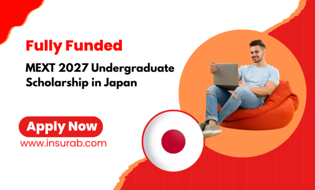 MEXT 2027 Undergraduate Scholarship in Japan | Study Fully Funded