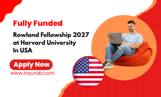 Rowland Fellowship 2027 at Harvard University | Fully Funded