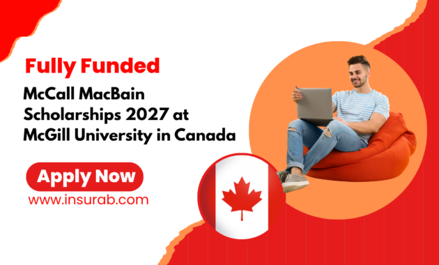 McCall MacBain Scholarships 2027 at McGill University | Fully Funded in Canada