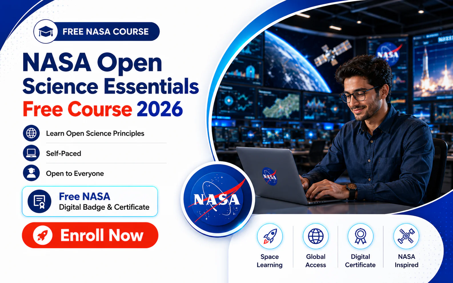 NASA Free Online Course with Free Certificate 2026 | Open Science Essentials