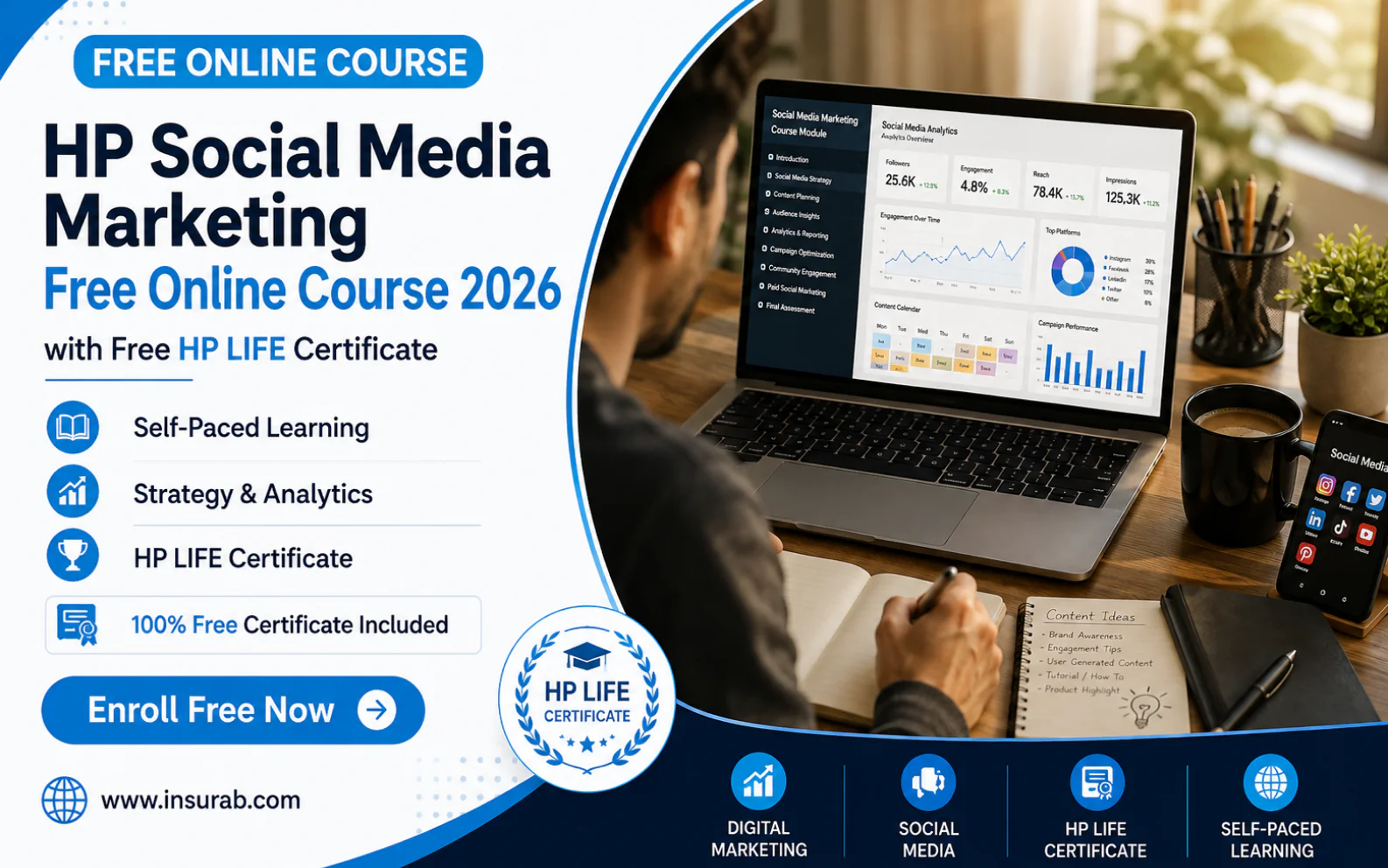 HP Social Media Marketing Free Online Course 2026 | With Free Certificate