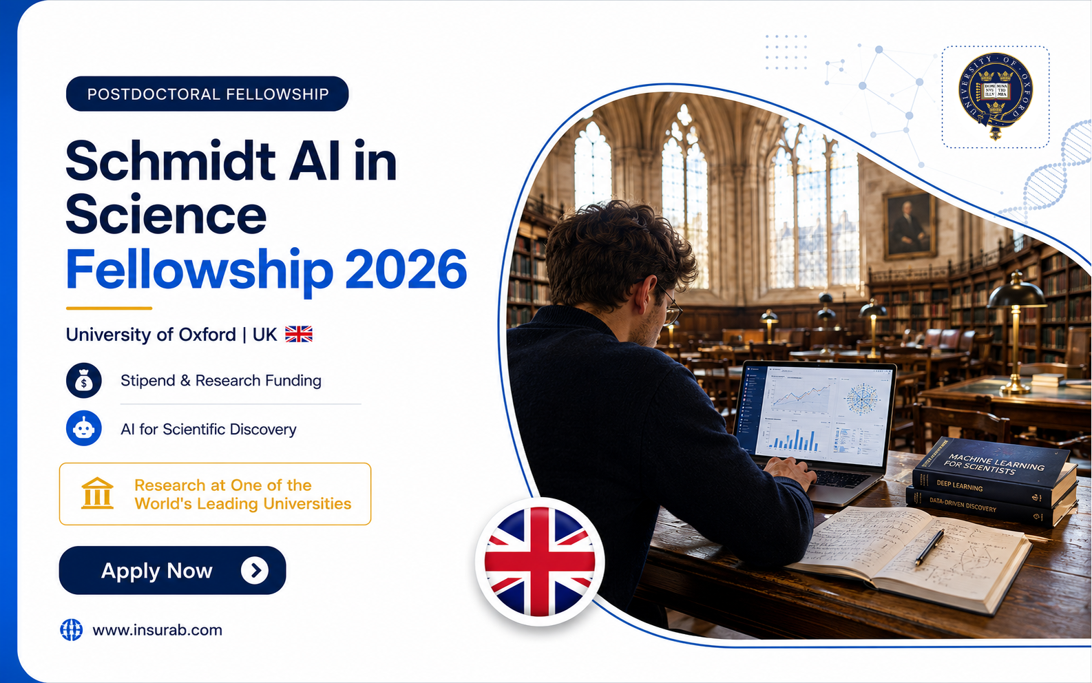 Eric & Wendy Schmidt AI in Science Fellowship 2026 | Oxford UK