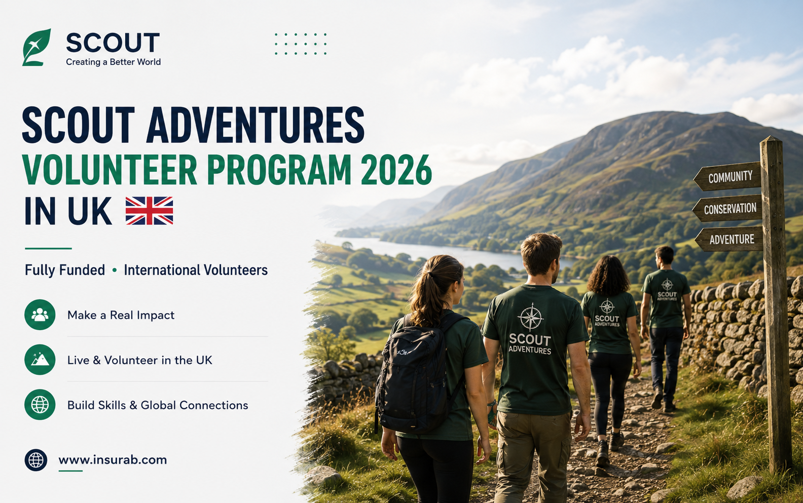 Scout Adventures Volunteer Program 2026 in UK | Fully Funded