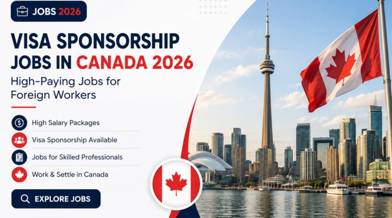 Visa Sponsorship Jobs in Canada 2026 | High-Paying Jobs for Foreign Workers