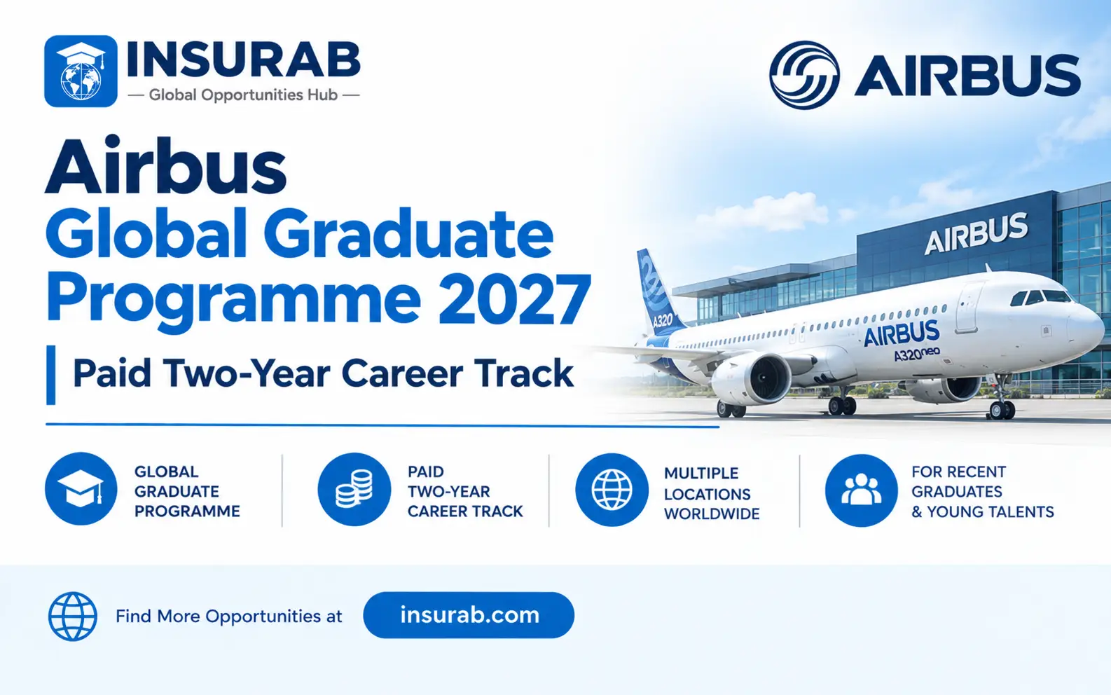 Airbus Global Graduate Programme 2027 | Paid Two-Year Career Track