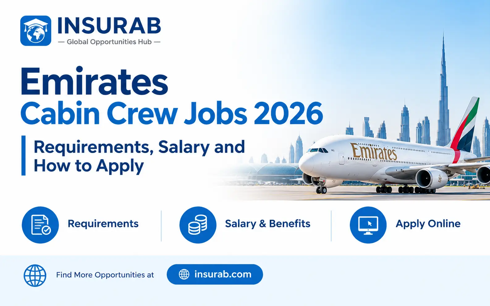 Emirates cabin crew jobs 2026 requirements, salary and how to apply